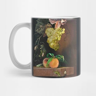 Still Life with Fruit, Lizard and Insects by Ottmar Elliger (digitally enhanced) Mug